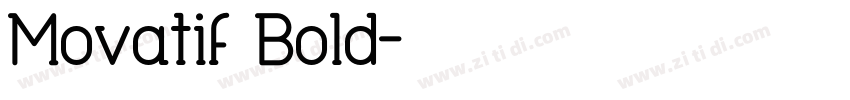 Movatif Bold字体转换